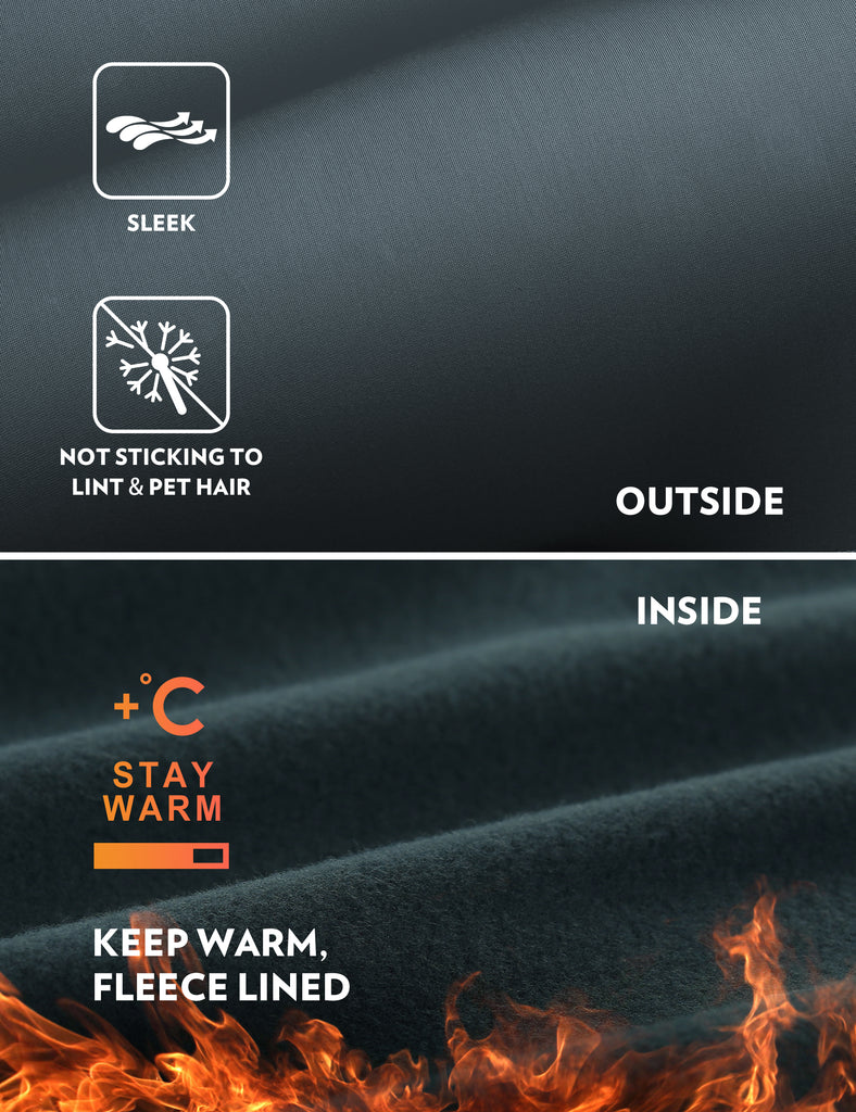 CRZ YOGA Women's Winter High Rise Thermal Fleece Lined Leggings 28'' Dark Green