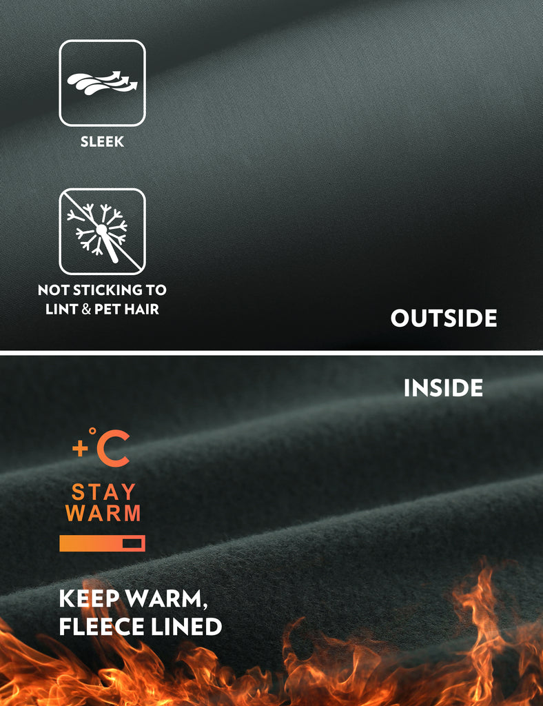 CRZ YOGA Women's Winter High Rise Thermal Fleece Lined Leggings 28'' Grey Olive