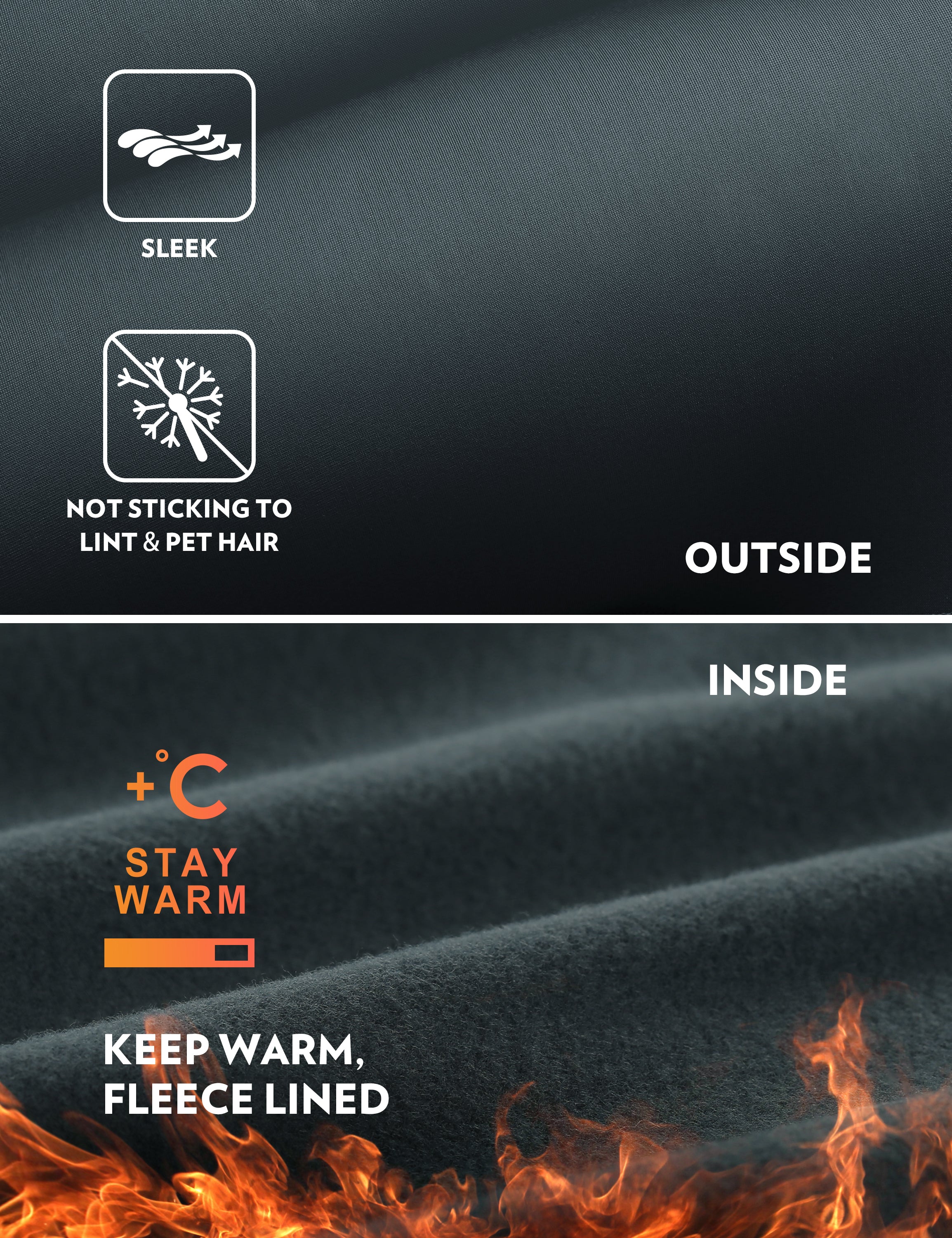 CRZ YOGA Women's High Rise Thermal Fleece Lined Pocket Legging II 25'' True Navy