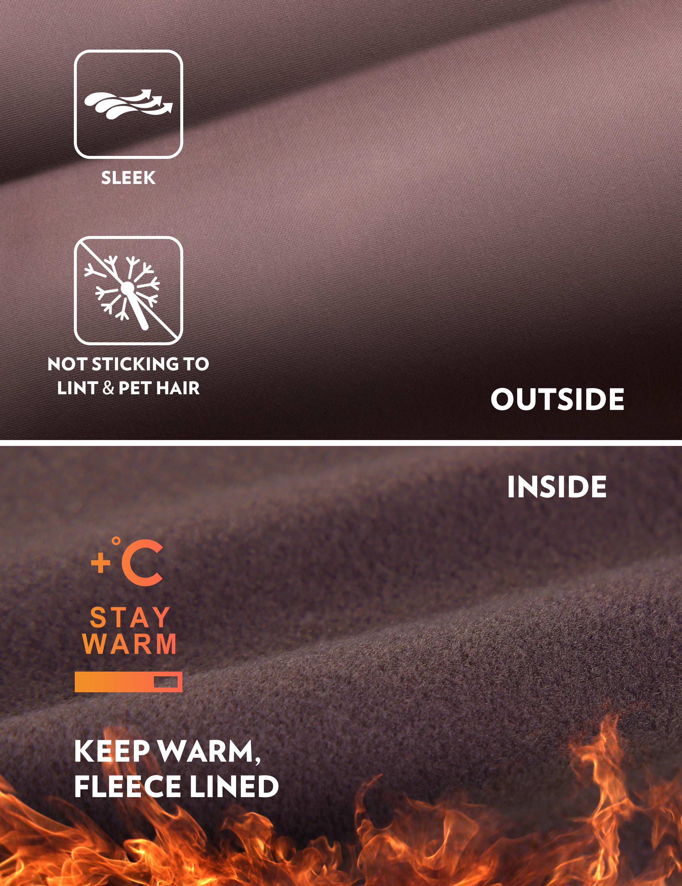 Thermal Fleece Lined Pocket Legging 25''