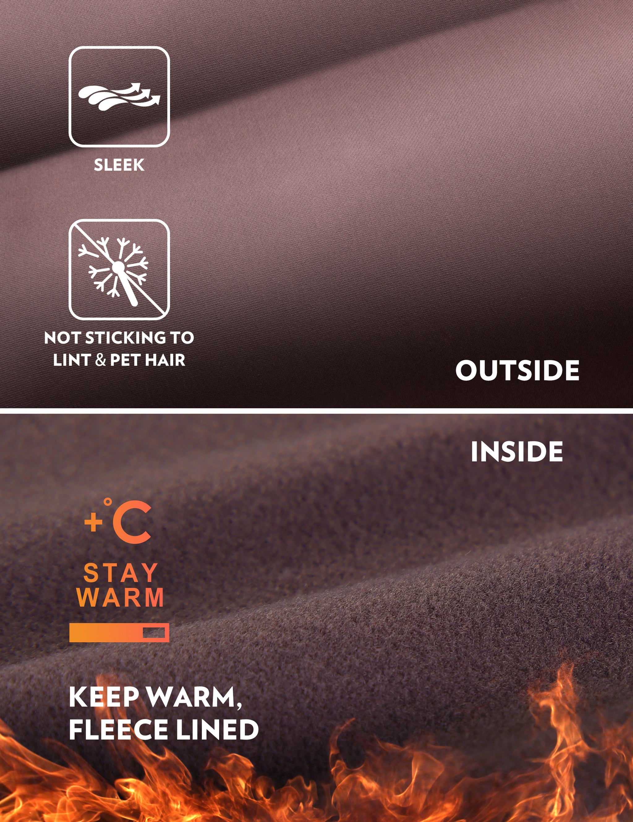 Thermal Fleece Lined Pocket Legging 25''
