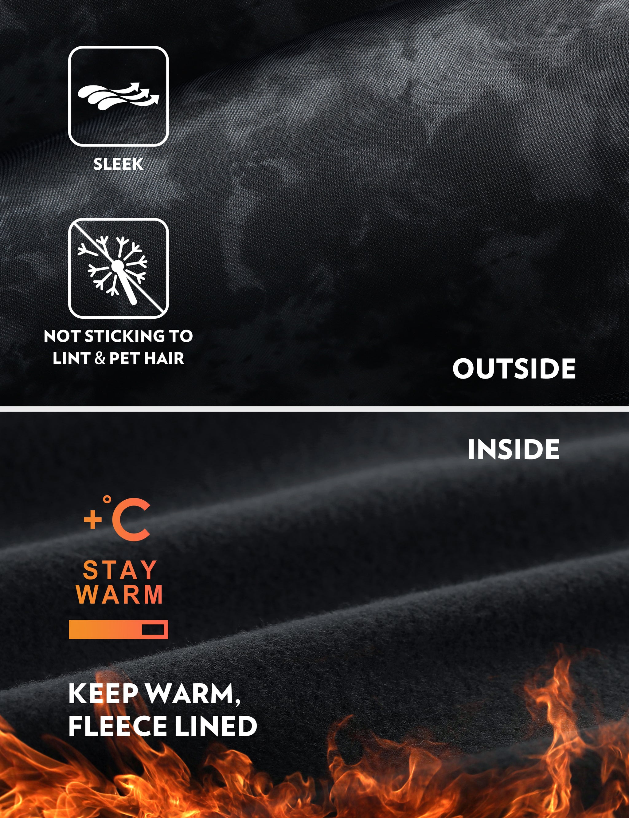 CRZ YOGA Women's High Rise Thermal Fleece Lined Pocket Legging II 25'' Tie Dye Smoke Ink