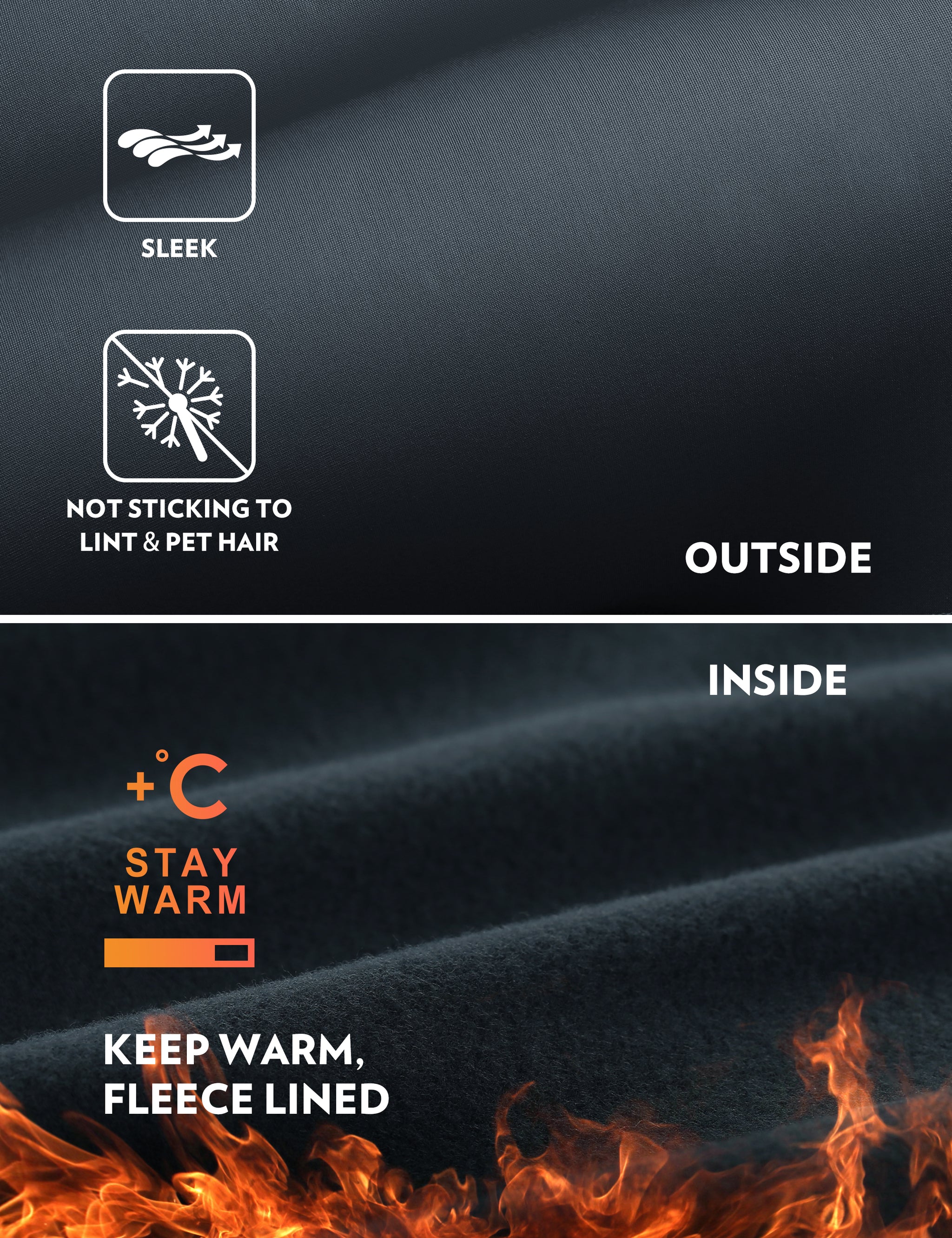 CRZ YOGA Women's High Rise Thermal Fleece Lined Pocket Legging II 25'' True Navy