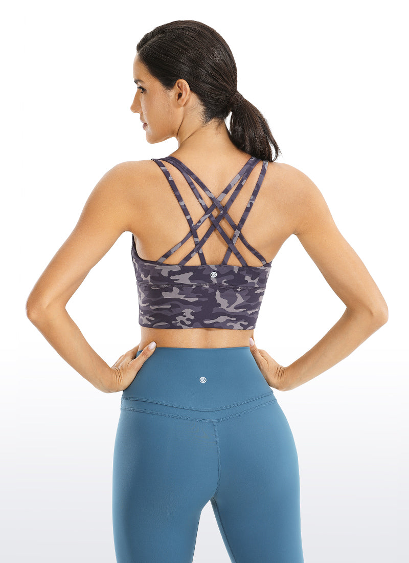 Nacktes Gefühl Strappy Sports BH Longline