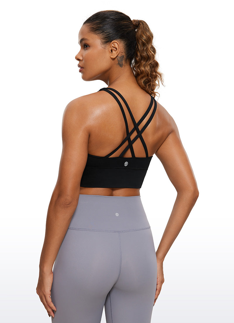 Nakedfeel Strappy Longline Bra Criss Cross Back