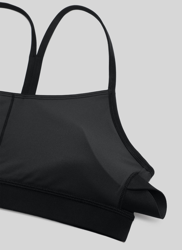 CRZ YOGA Women's Yoga Light Support Butterluxe Sports Bra Y back Black Tie Dye Flowers