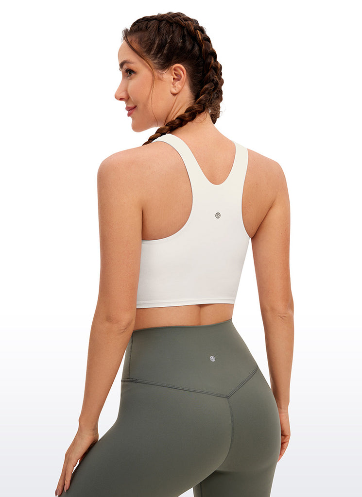 CRZ YOGA  Women's Yoga Low Support Butterluxe Tank High Neck Racerback Soul Brown