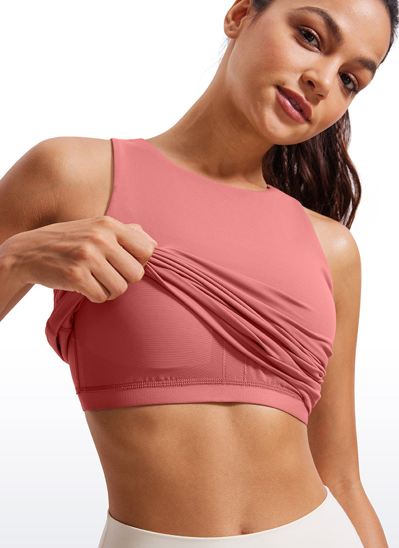 Butterluxe Built in Bra Scoop Neck Tank