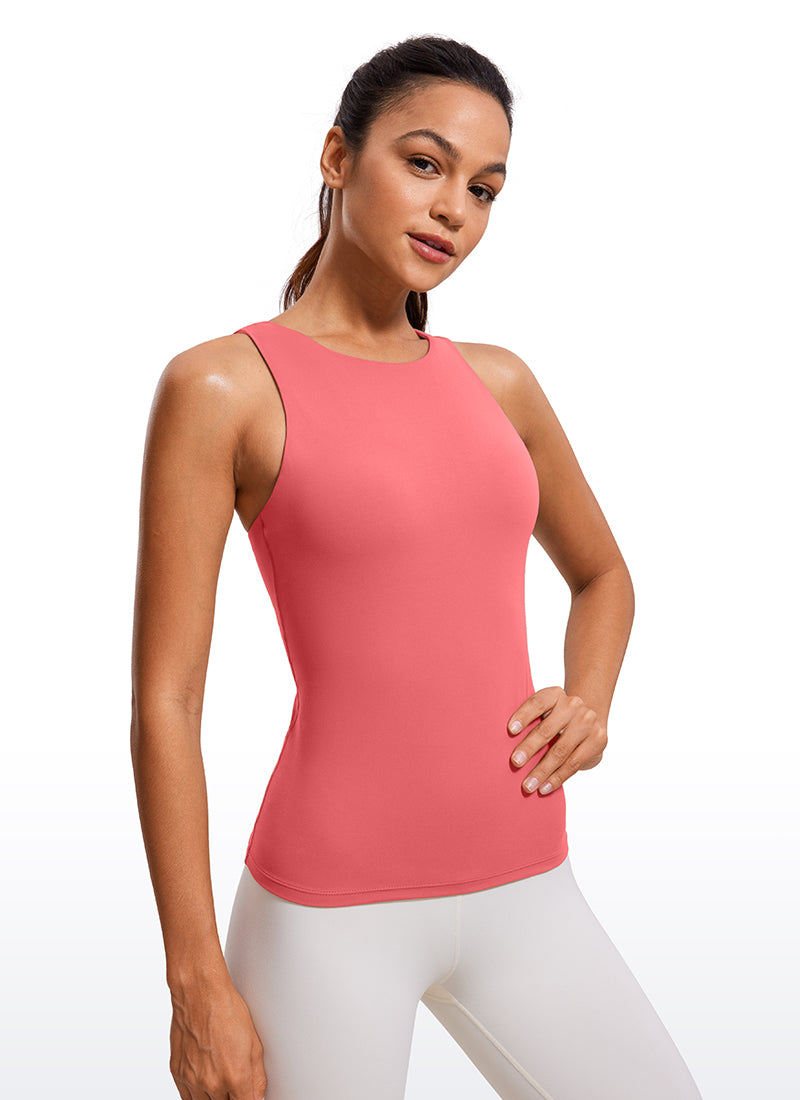 Butterluxe Built in Bra Scoop Neck Tank