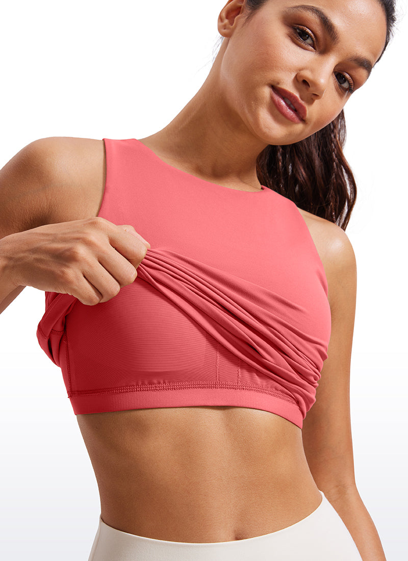 Butterluxe Built in Bra Scoop Neck Tank
