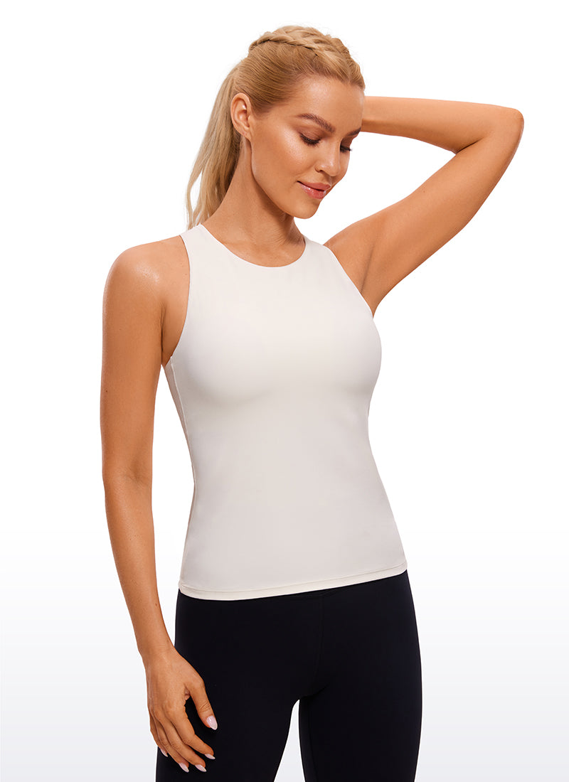 Butterluxe Built in Bra Scoop Neck Tank