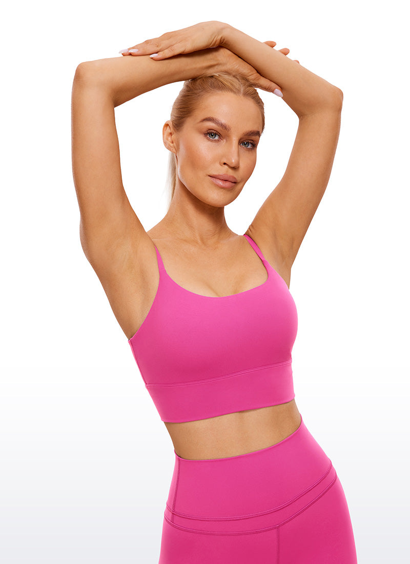 Brushed Nakedfeel Longline Bra Adjustable