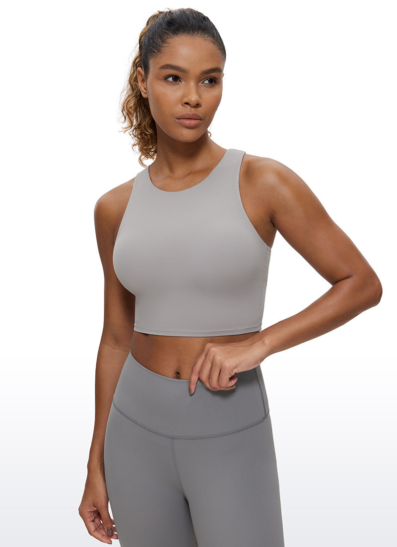 Butterluxe – Hochgeschlossenes Racerback-Tanktop