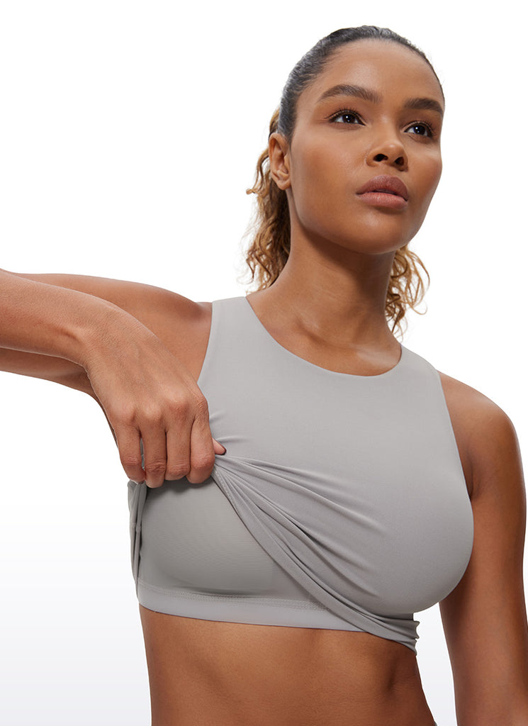 CRZ YOGA  Women's Yoga Low Support Butterluxe Tank High Neck Racerback Viva Magenta