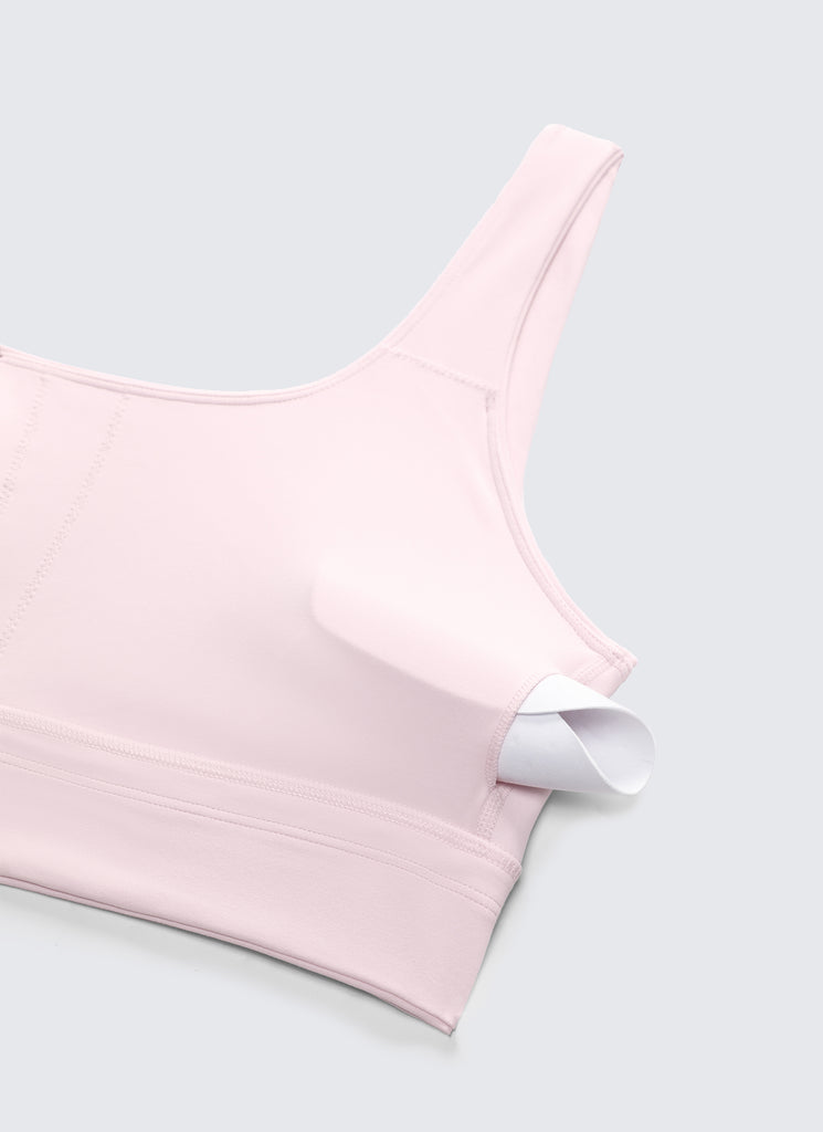 CRZ YOGA Women's Yoga Low Support Butterluxe Sport Bra U Back Longline Strawberry Pink