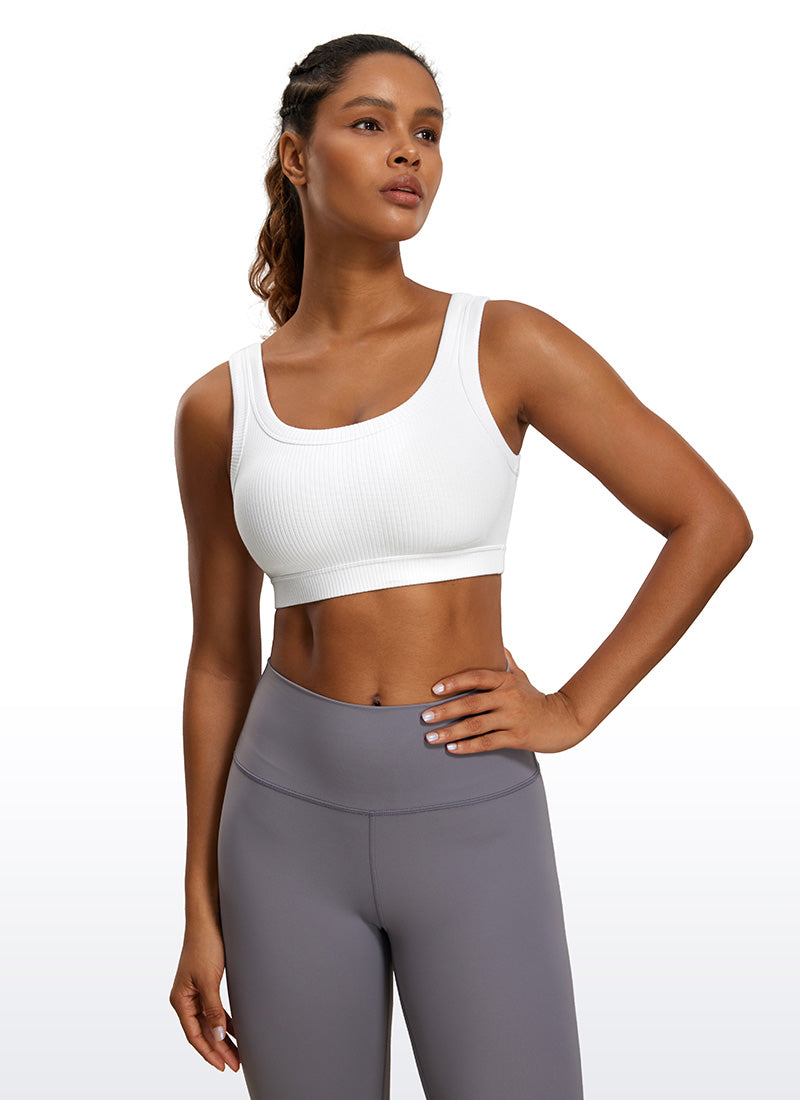 Ribbed Sports Bras U Back