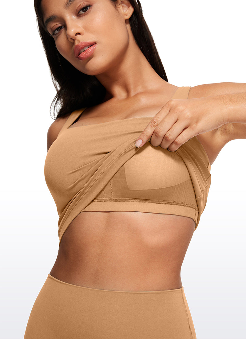 Butterluxe Square Neck Build-in Bra Tanks