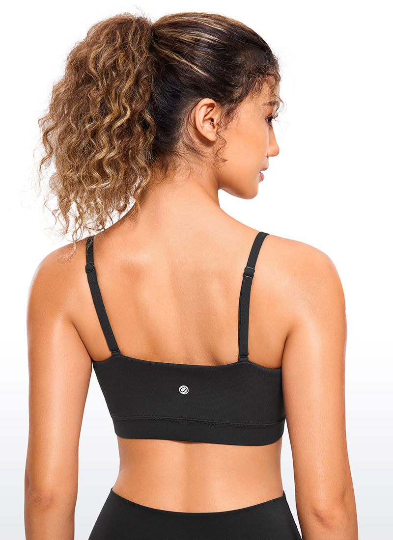 Butterluxe Adjustable Spaghetti Thin Strap Sports Bra