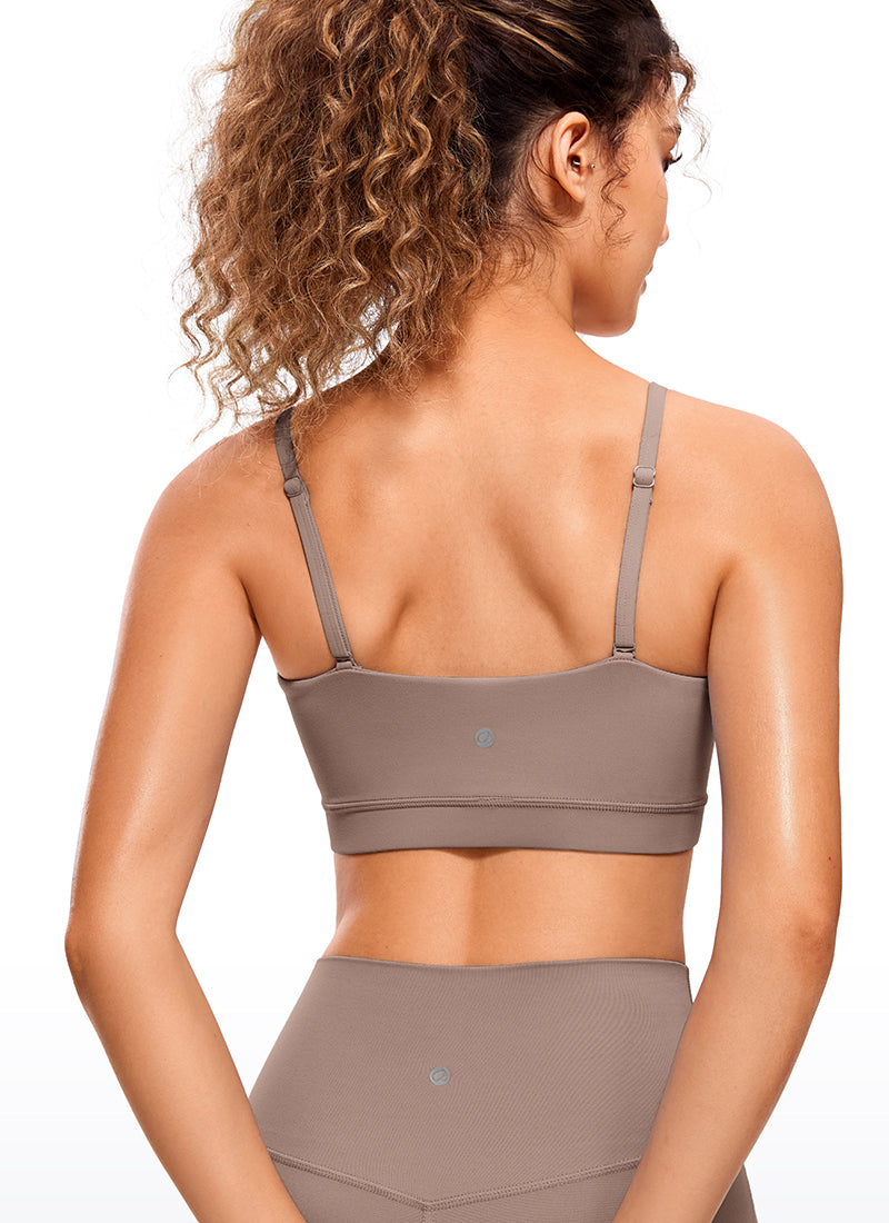 Butterluxe Adjustable Spaghetti Thin Strap Sports Bra