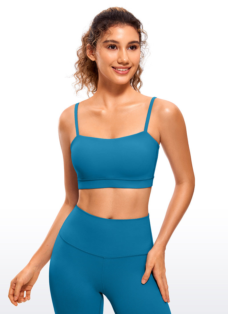 Butterluxe Adjustable Spaghetti Thin Strap Sports Bra