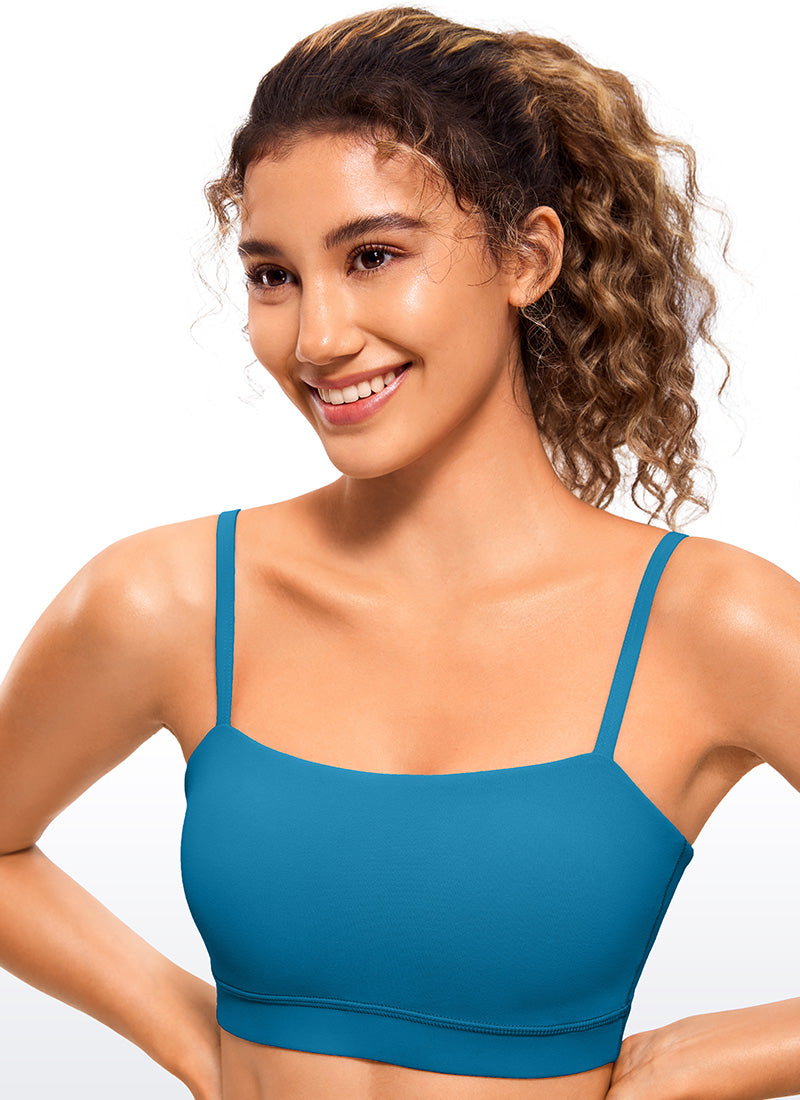 Butterluxe Adjustable Spaghetti Thin Strap Sports Bra