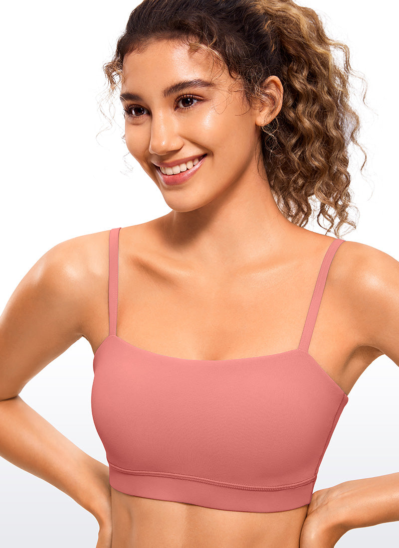 Butterluxe Adjustable Spaghetti Thin Strap Sports Bra