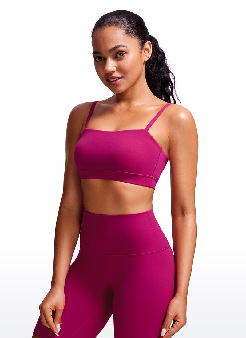 Butterluxe Adjustable Spaghetti Thin Strap Sports Bra