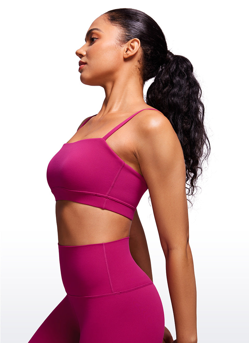 Butterluxe Adjustable Spaghetti Thin Strap Sports Bra