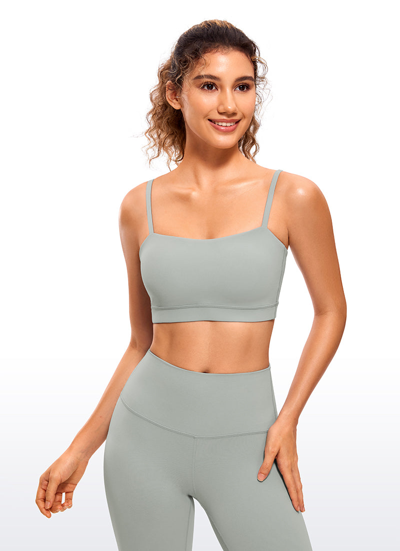 Butterluxe Adjustable Spaghetti Thin Strap Sports Bra