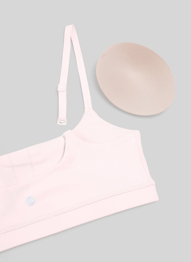 CRZ YOGA Womens Butterluxe Adjustable Spaghetti Strap Scoop Neck Bra Strawberry Pink