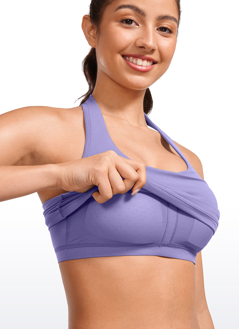 Butterluxe Halter Built-in Bra Tanks