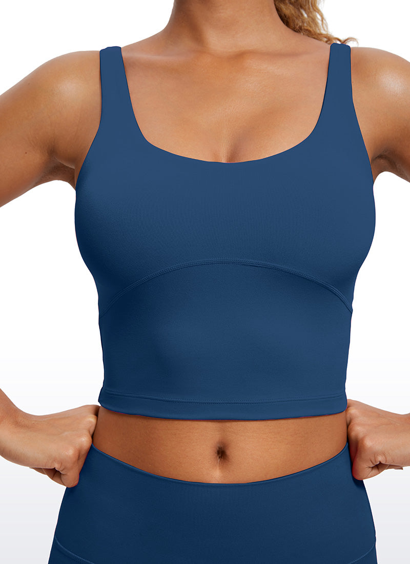 Butterluxe U Back Longline Built-in Bra Tanks