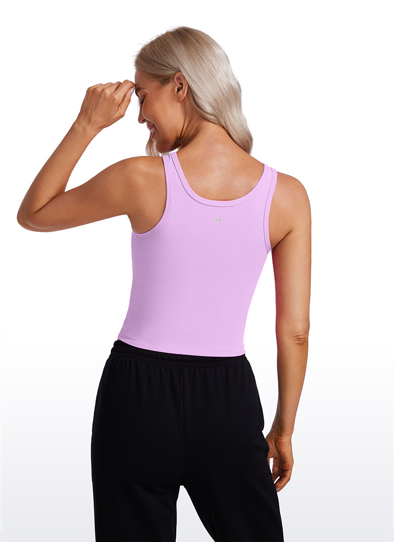 Butterluxe Double Lined Scoop Neck Tank Top