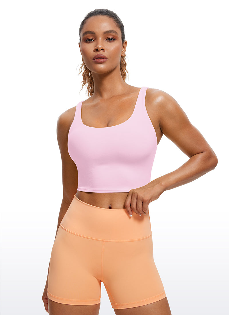 Butterluxe Criss Cross Back Built-in Bra Tanks