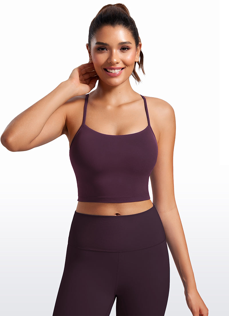 Butterluxe Y Back Built-in Bra Tanks