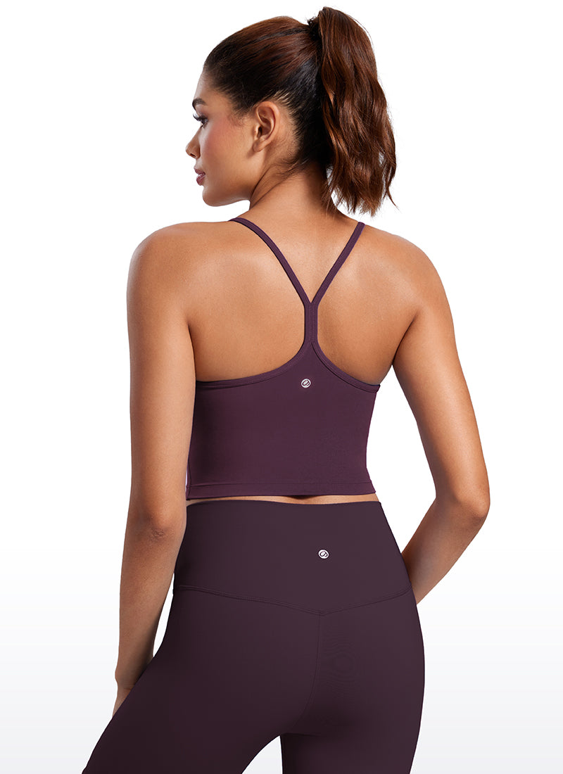 Butterluxe Y Back Built-in Bra Tanks