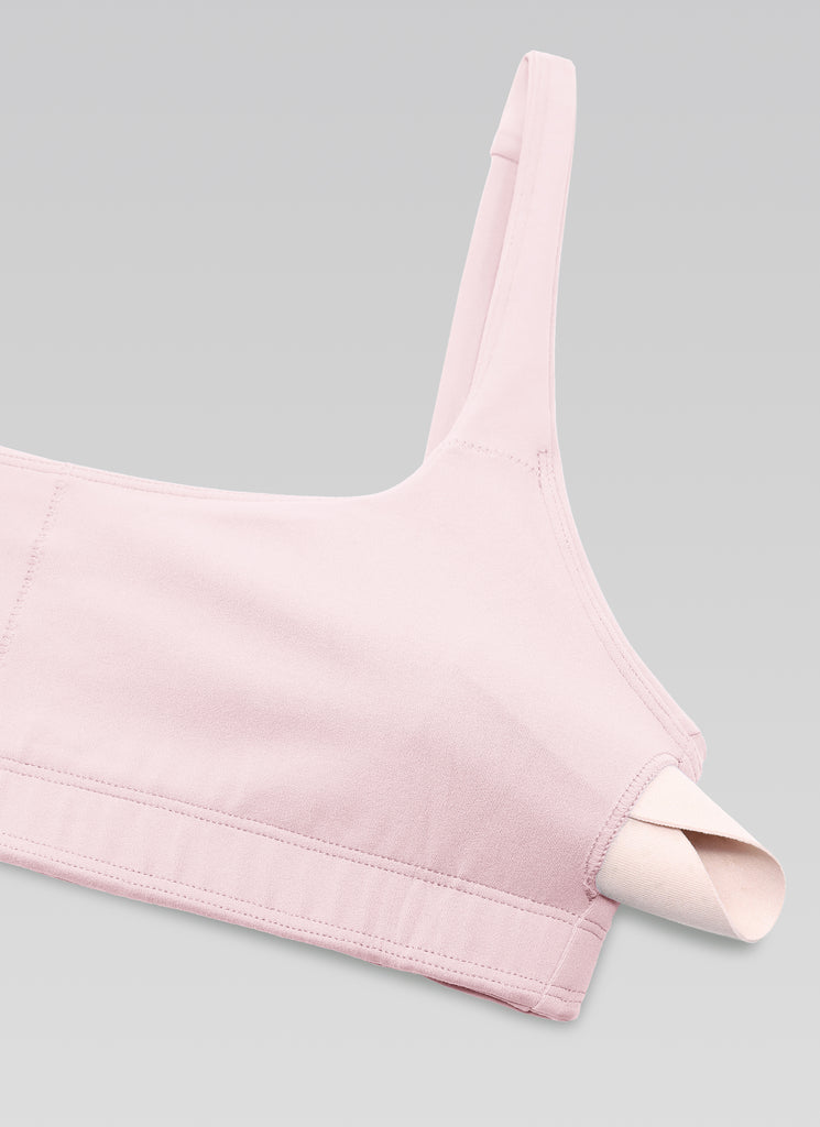 CRZ YOGA Women Butterluxe Square Neck Cami Padded Mini Bra Strawberry Pink