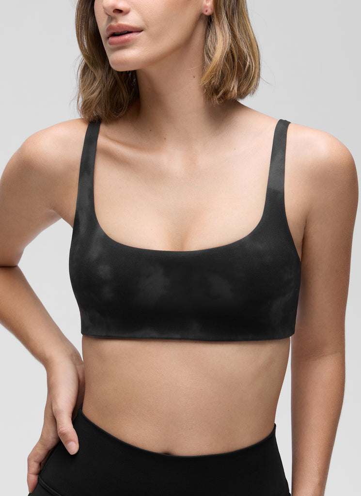 CRZ YOGA Women Butterluxe Square Neck Cami Padded Mini Bra Strawberry Pink