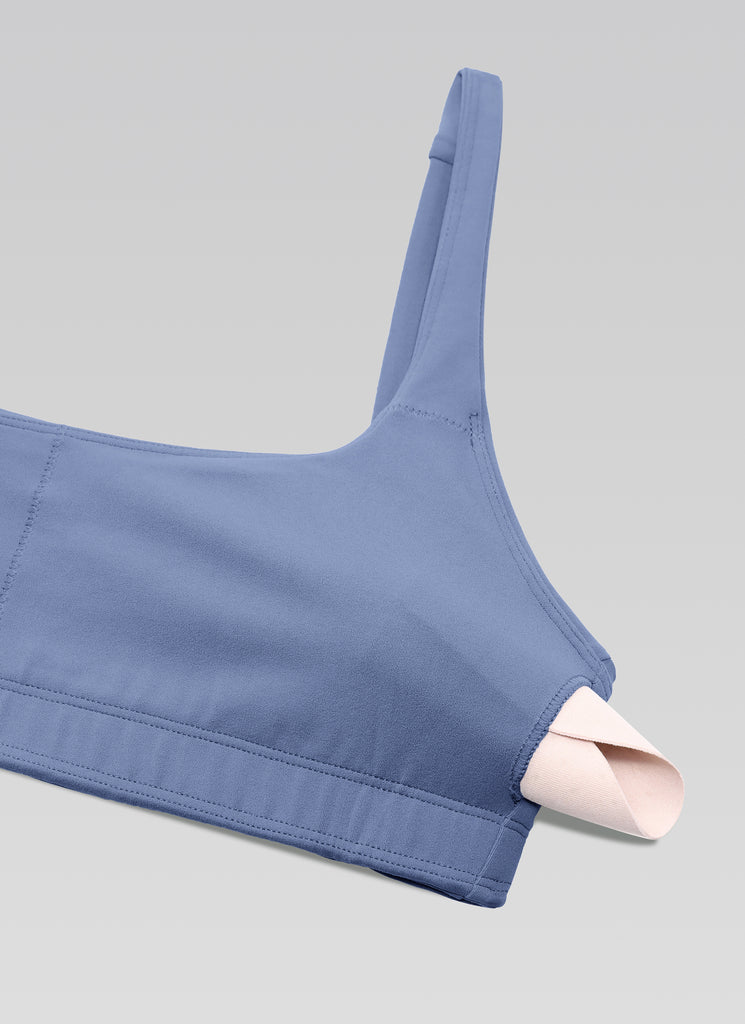 CRZ YOGA Women Butterluxe Square Neck Cami Padded Mini Bra Washed Mauve