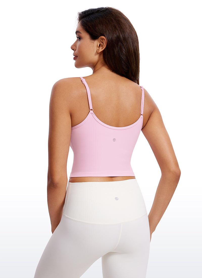 Butterluxe Tanktop mit V-Ausschnitt und integriertem BH