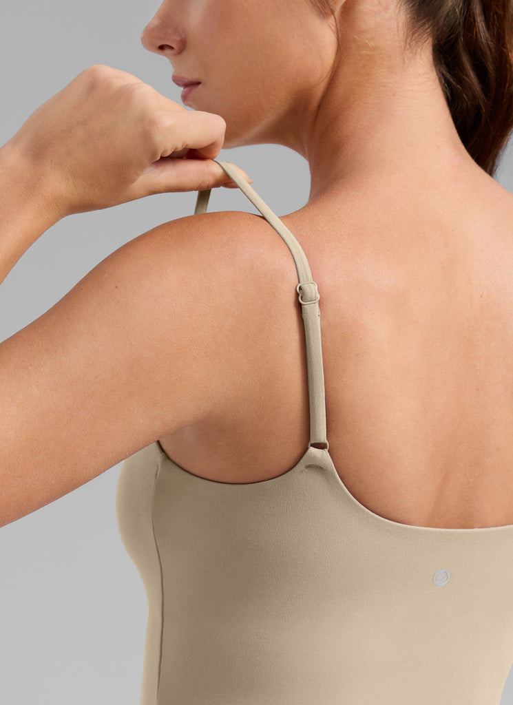 CRZ YOGA Womens Butterlift Scoop Neck U Back Yoga Longline Sports Bra Waves Blue