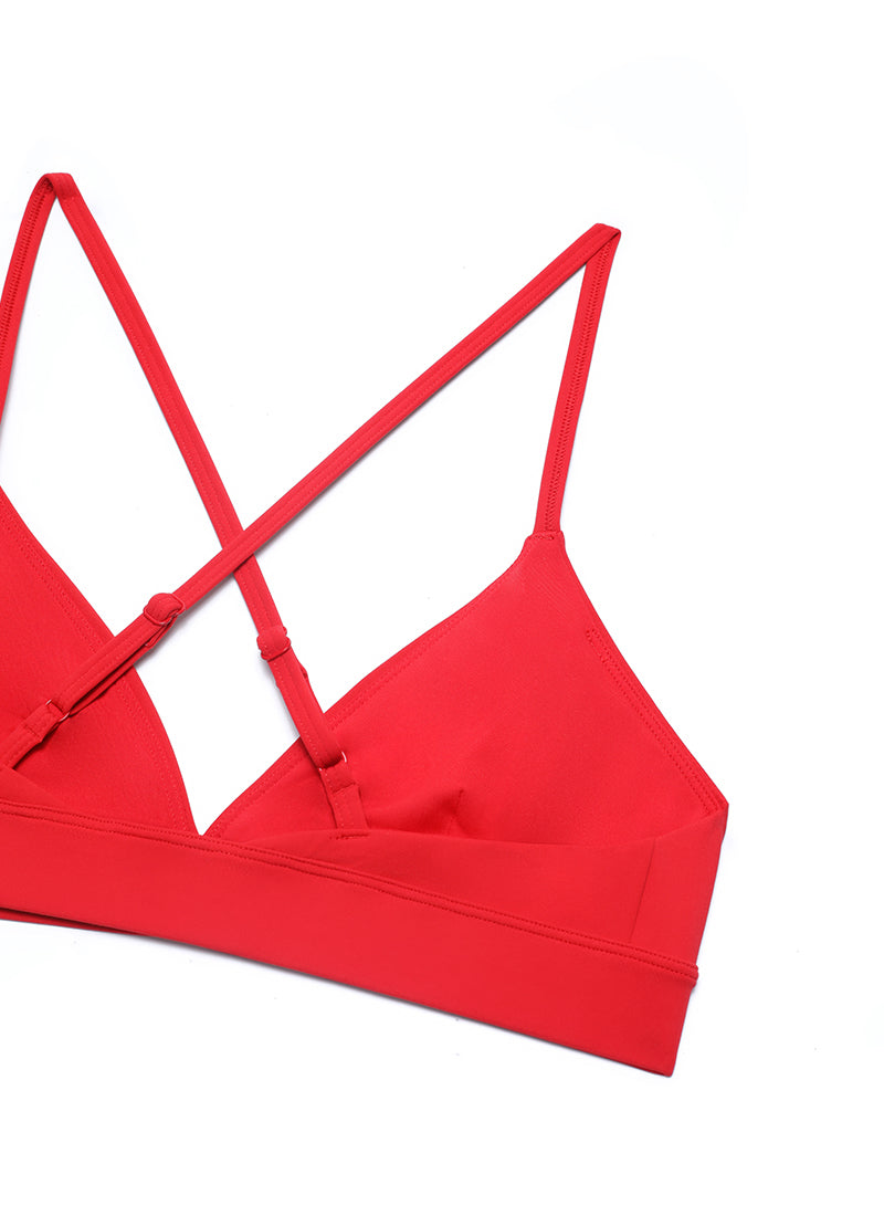 Nakedfeel Double Lined Triangle Strappy Sports Bra