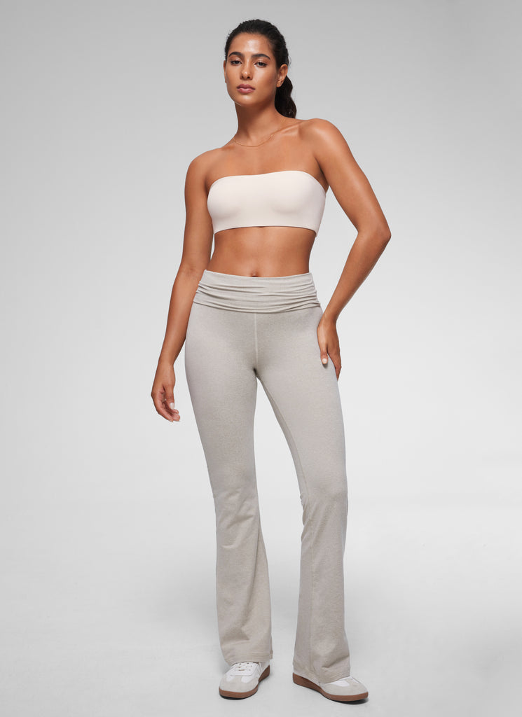 CRZ YOGA Women Softhold Double Lined Strapless Wireless  Bralettes Snow White