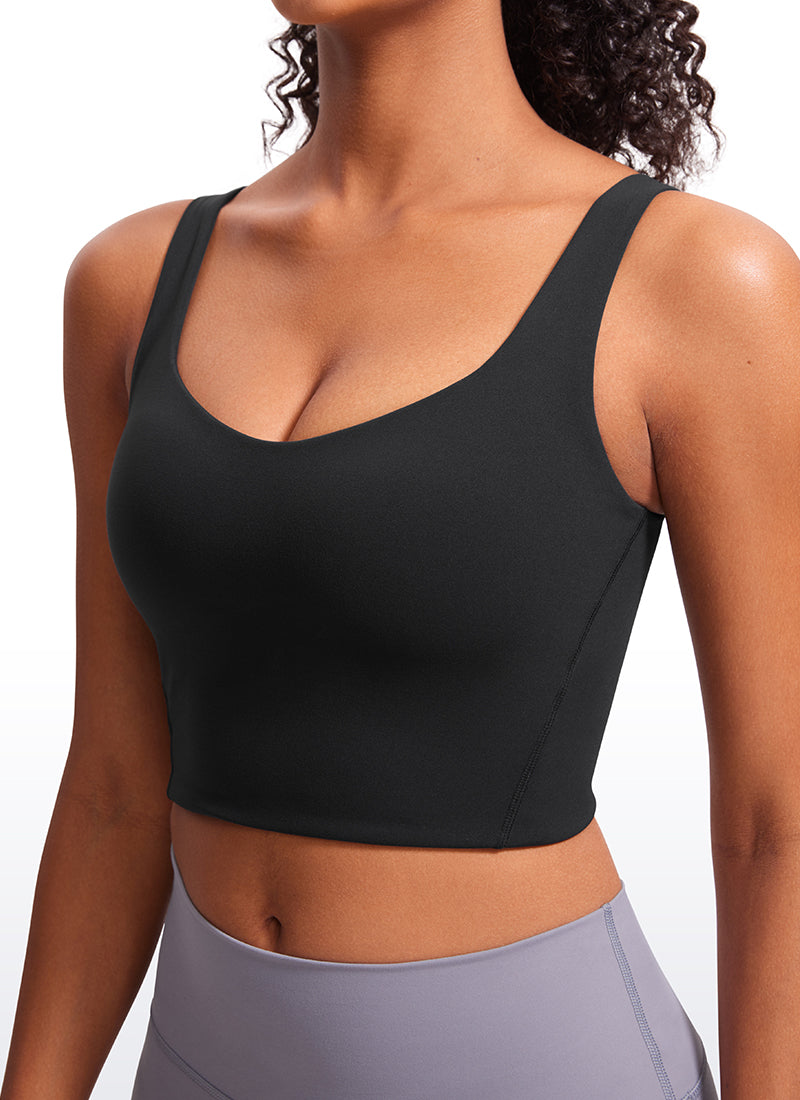 Butterluxe Molded Cup V Neck Built-in Bra Tanks