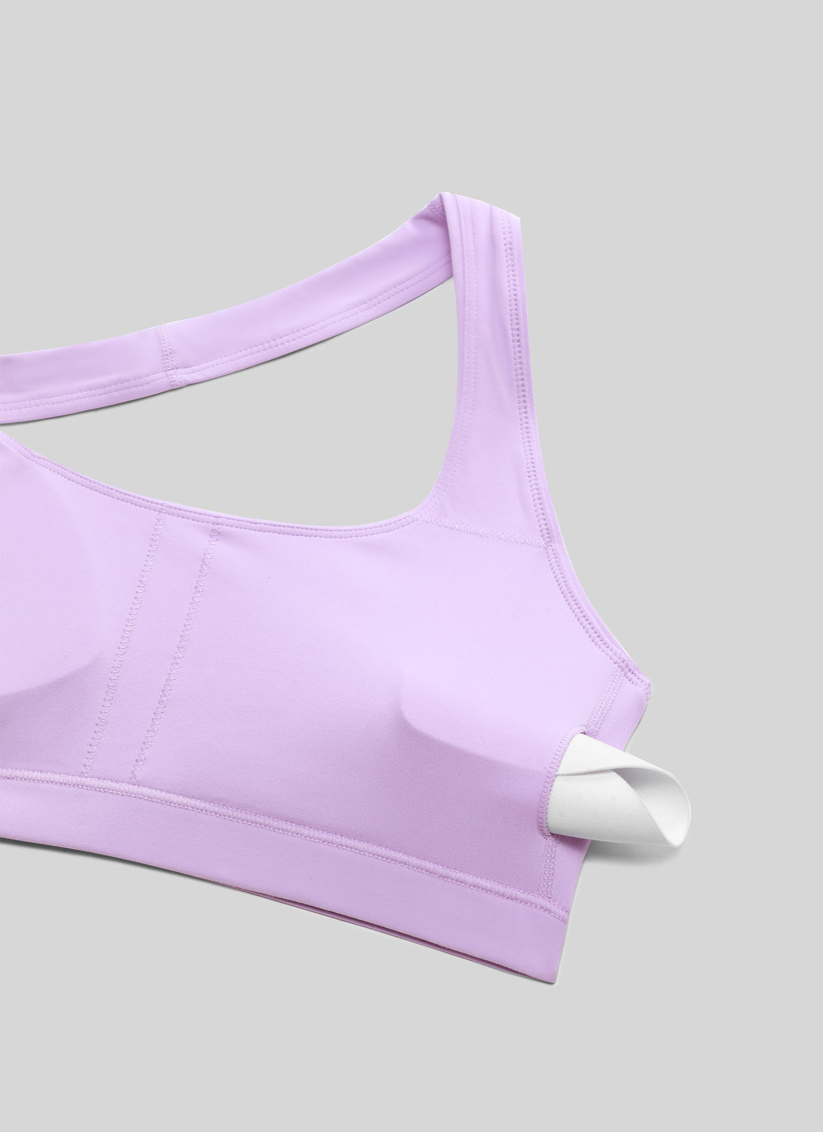 CRZ YOGA Womens Yoga Scoop Neck Padded Open Back Sports Bras Elfin Purple @model_info:NEW