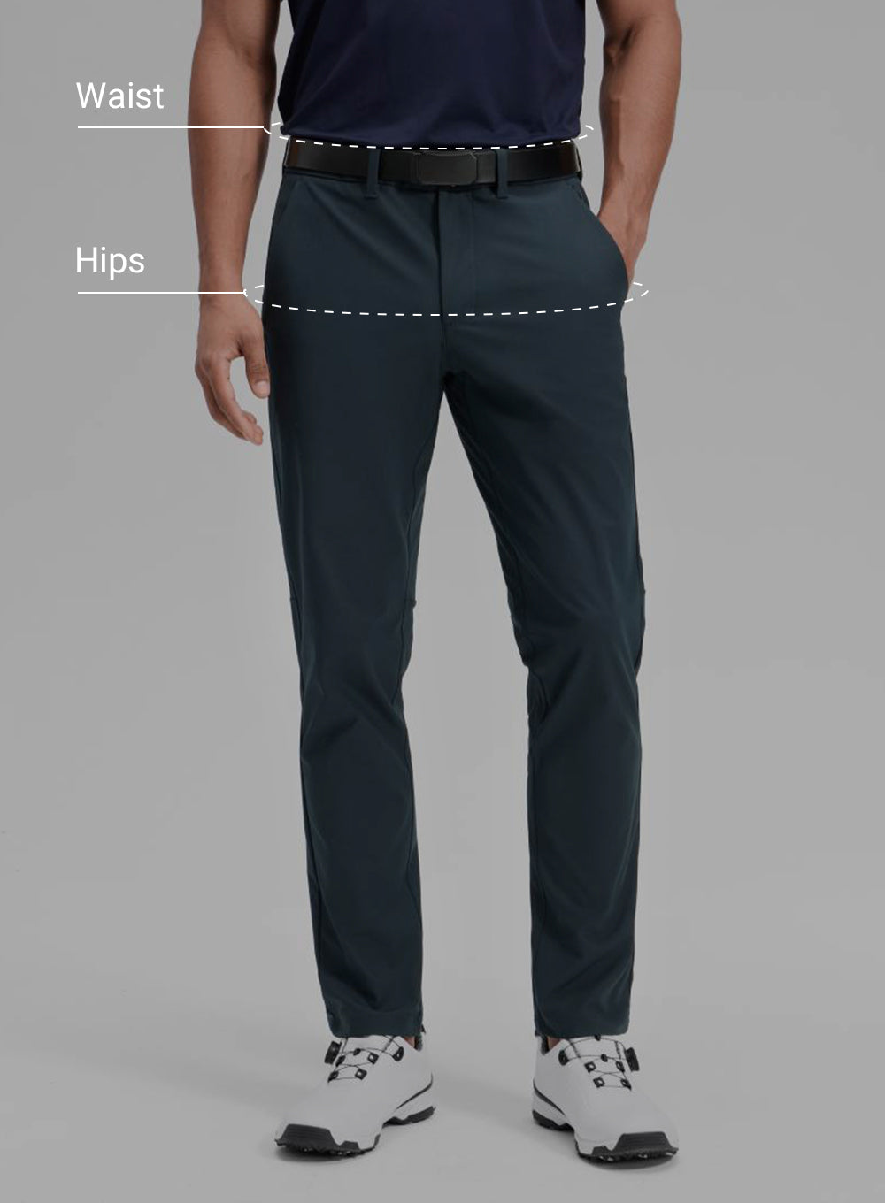 CRZ YOGA Men's Lightweight Classic Fit Golf Pants Pockets 32