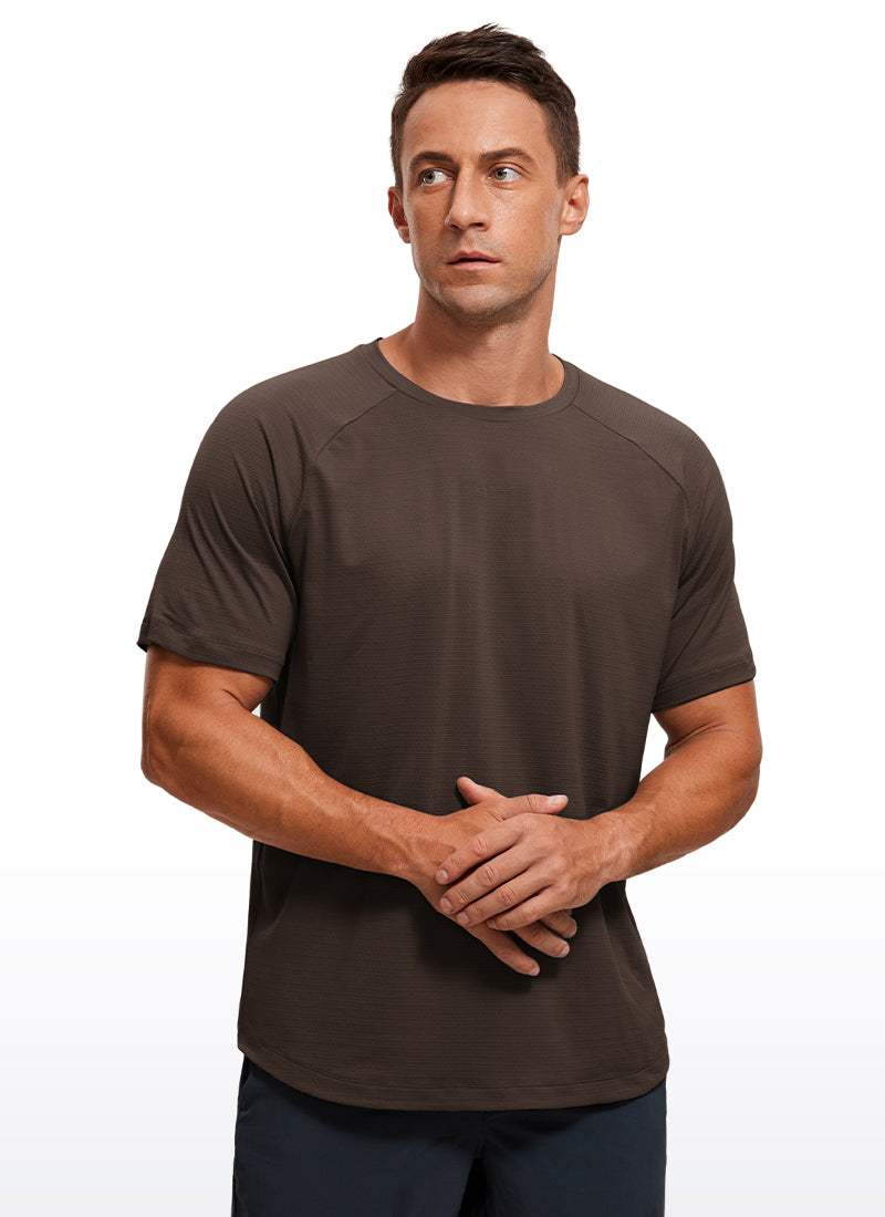 Lightweight Quick Dry Short Sleeves Crew Neck