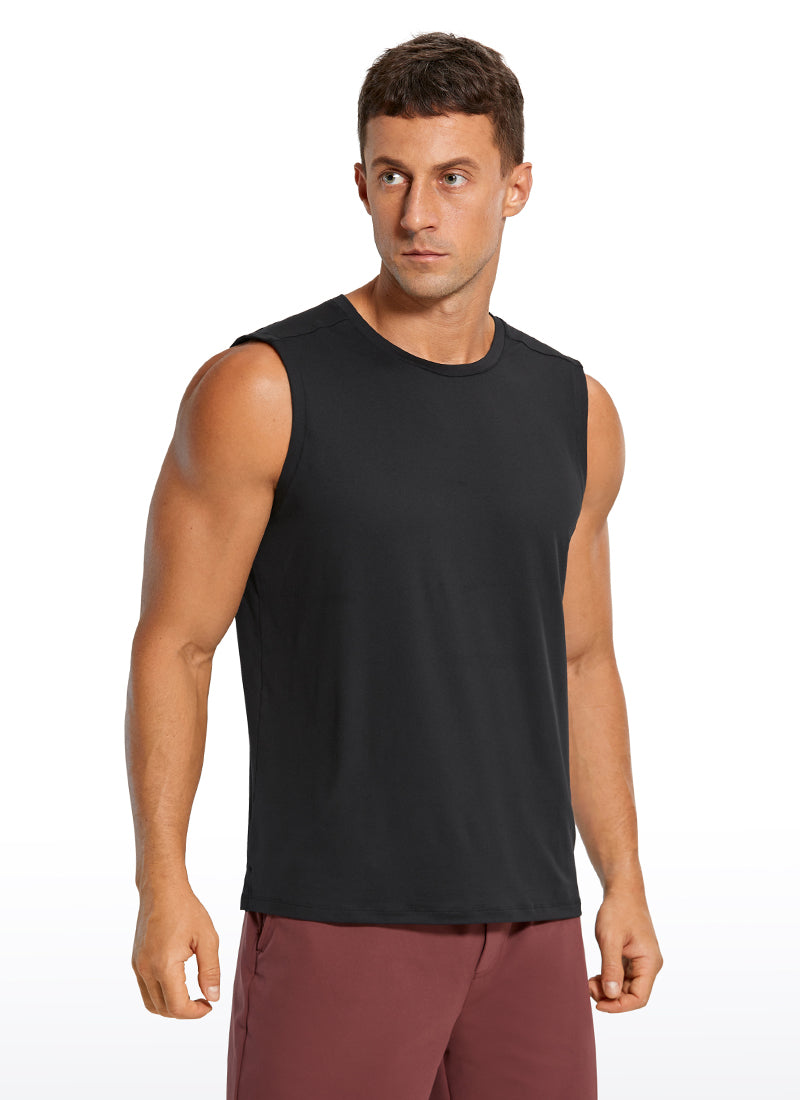 Stretch Quick Dry Tank Tops Crewneck