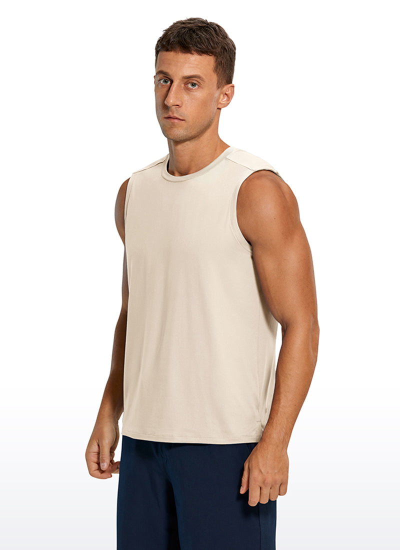 Stretch Quick Dry Tank Tops Crewneck