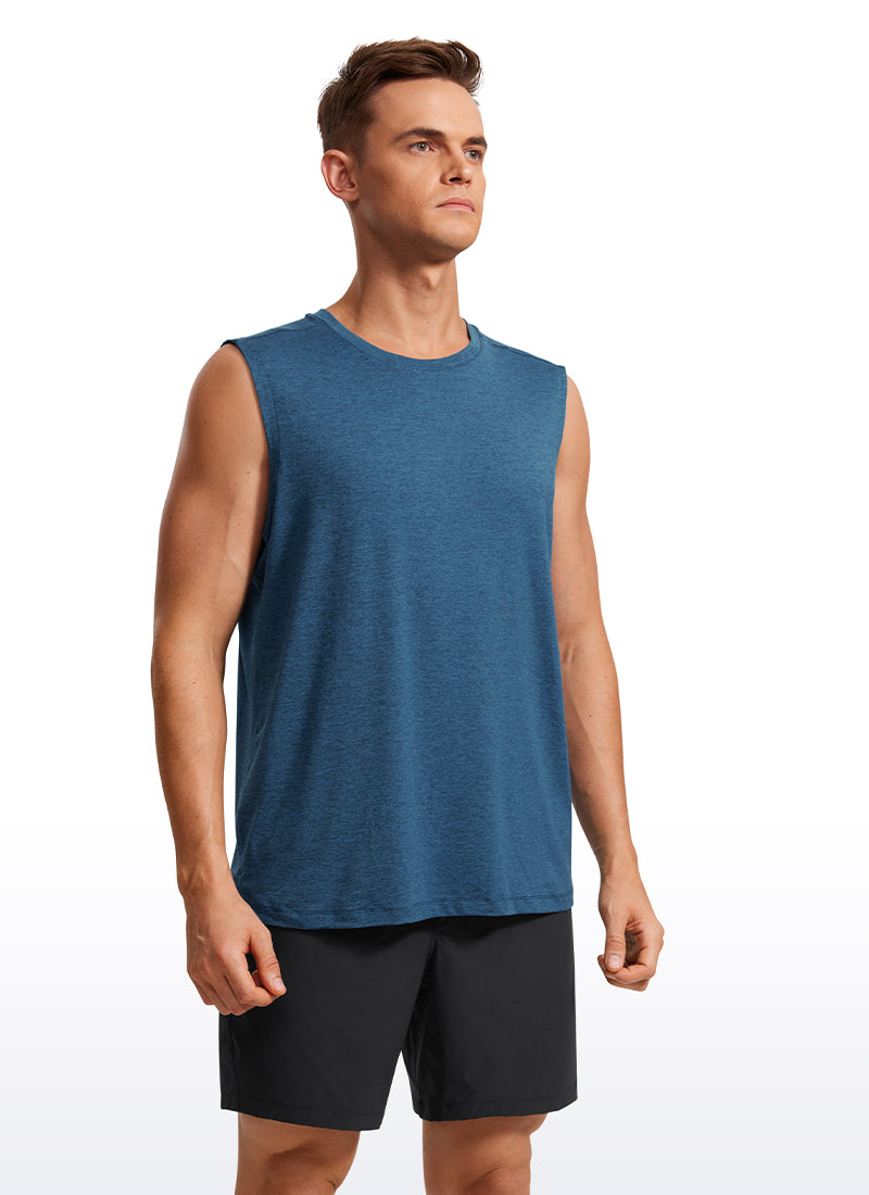 Stretch Quick Dry Tank Tops Crewneck